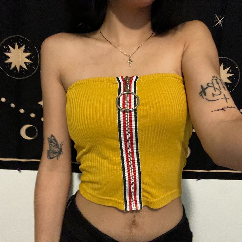Yellow Crop Top
